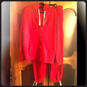 Men polo sweatsuit extra large